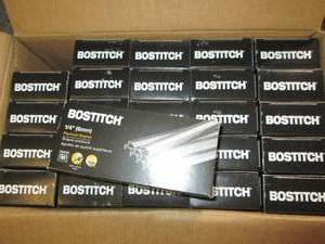 lot 312 image: case of bostitch 14 inch b8 staple...