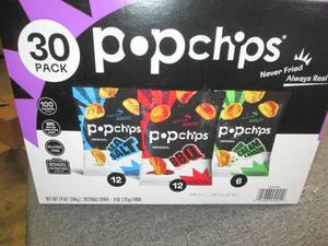 lot 317 image: 30 pack of popchips best by date of...