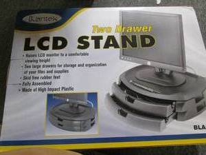 lot 320 image: kantek two drawer lcd stand ...