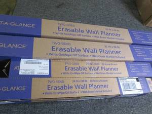 lot 324 image: lot of 4  2 sided erasable wall pla...