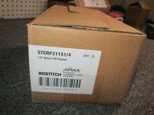 lot 332 image: case of bostitch 14 inch b8 staple...
