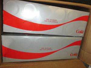 lot 352 image: 2 case of 12 oz cans of diet coke z...