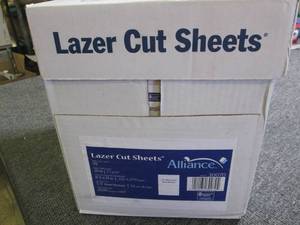 lot 377 image: case of laser cut sheets alliance c...