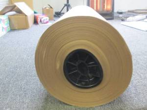 lot 379 image: roll of 18 inch 40# kraft paper ...