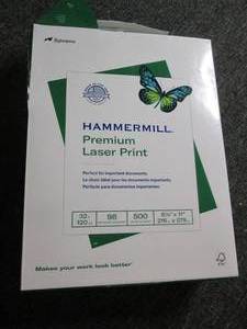 lot 400 image: 6 reams of hammer mill laser print ...