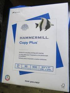 lot 405 image: 5 reams of hammermill 8.5x11 copy p...