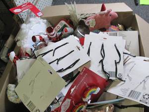 lot 430 image: box of christmas overstocks ...
