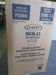 lot 436 image: case of dart solo translucent porti...