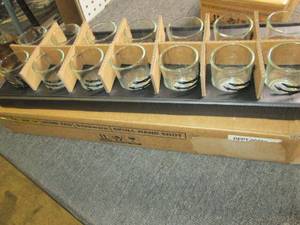 lot 441 image: case of 14 skull hand shot glasses ...