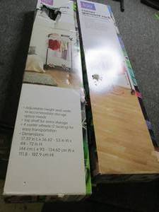 lot 445 image: 2 garment racks ...