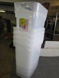 lot 463 image: 6 wrapping paper storage totes ...