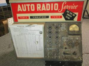 lot 487 image: vintage auto radio service tube an...