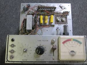 lot 492 image: vintage B and K tube tester unteste...