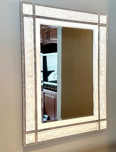 lot 15 image: Decorative Acorn Leaf Wall Mirror