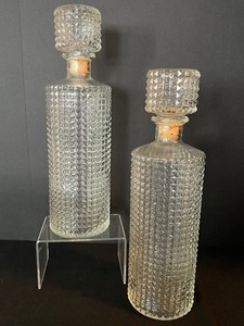 lot 85 image: Pair of Textured Decanters