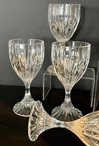 lot 84 image: Set of Seven Mikasa Park Lane Wine Goblets