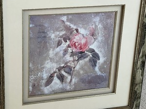 lot 81 image: Beautiful Framed Rose Print