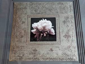 lot 38 image: Large Framed Floral Print by Julie James