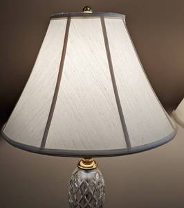 lot 13 image: Pair of Waterford Crystal Table Lamps