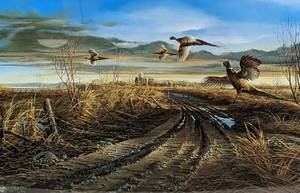 lot 72 image: Framed Country Road Print by Terry Redlin