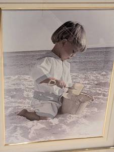 lot 93 image: Gold Framed Child Print by Dawn Anderson