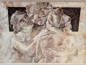 lot 94 image: Large Framed Stoic Romance III by Richard Franklin