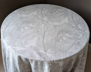 lot 87 image: Plymouth Accent Table with Decorative Tablecloths