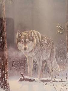 lot 21A image: Mystical Wolf Fine Art Print by Rick Kelley