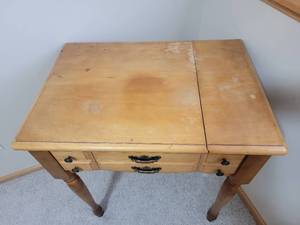 lot 92 image: Amazing Vintage Sewing Table