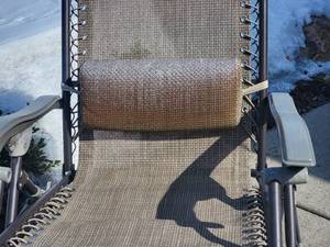 lot 38 image: Lightweight Folding Recliner Chair