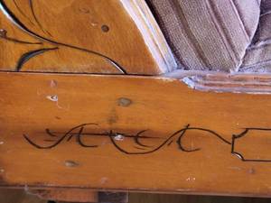 lot 2 image: Stunning Antique Carved Chaise Lounge