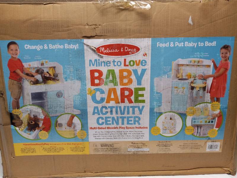 NEW MELISSA & DOUG MINE TO LOVE BABY CARE ACTIVITY CENTER, NEW CLOTHING &  TOYS HUGE DEALS!!!