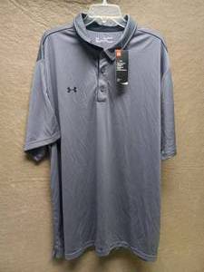 lot 28 image: NEW UNDER ARMOUR TECH POLO SHIRT 4XL