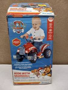 lot 60 image: PAW PATROL RIDE WITH MARSHALL RIDE ON
