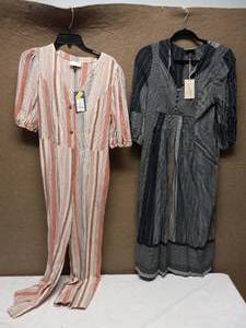 lot 86 image: NEW UNIVERSAL THREAD JUMPSUIT & PRAIRIE DRESS SIZE XS