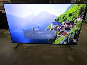 lot 906 image: LG 65 Class 4K UHD Smart LED TV - 65UQ7570PUJ (CUTS ON BOTTOM CENTER OF SCREEN)