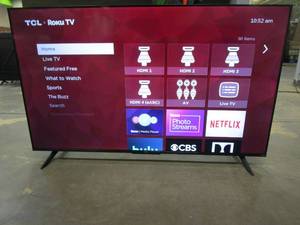 lot 908 image: TCL - 50 Class 4-Series 4K UHD HDR Smart Roku TV