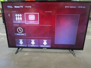 lot 910 image: TCL 43-inch 4K UHD Smart LED TV - 43S435, 2021 Model (SMALL SCRATCH TOWARDS BOTTOM RIGHT CORNER)