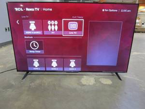 lot 913 image: TCL 55 Class 4-Series 4K UHD HDR Smart Roku TV  55S455