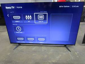 lot 928 image: Element 58 4K UHD Roku TV E450AC58R (CHIP ON BOTTOM OF SCREEN(