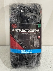 Antimicrobial Work Gloves 10 Pack