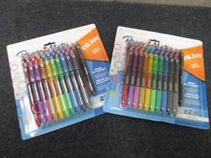 lot 19 image: 2 Sets of 22 Paper Mate Ink Joy Gel...