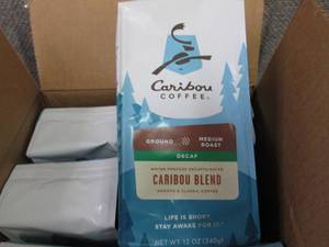 lot 29 image: 6- 12 oz Bags Caribou Medium Roast ...