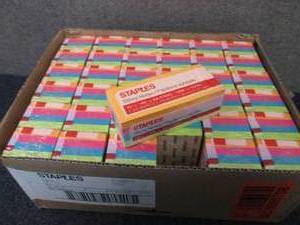 lot 59 image: Case of 36- 12pks 1200ct Staples St...