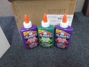 lot 65 image: Case of 18- 5 oz Bottles Elmers Co...