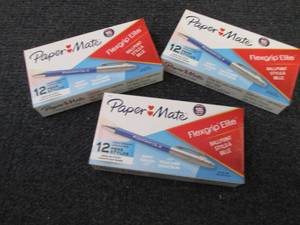 lot 78 image: 3 pks Paper Mate 85581 FlexGrip Eli...