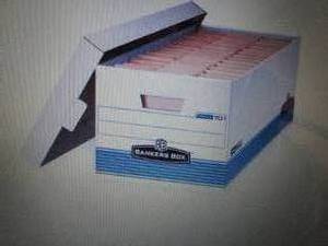 lot 101 image: Banker Box, Ltr, WhtBlue, PK12 Ret...