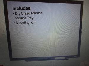 lot 110 image: Staples Standard Melamine Dry-Erase...