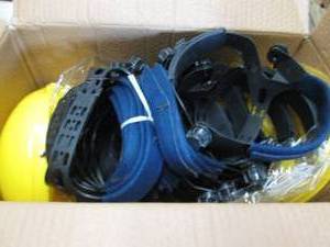 lot 156 image: Case of 14 Grinding Safety Face Shi...