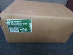 lot 160 image: Pack of 500 Bags Duro ID# 18420 100...